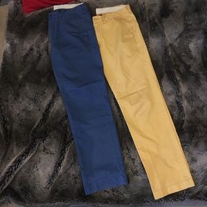 J.Crew yellow and Blue pants